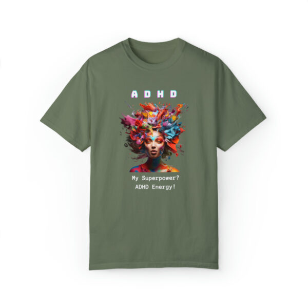 ADHD Shirt Adult adhd made by an ADHDer Comfort Color 1717 shirt adhd Shirt creative mind tee adhd organization Mental Health Tee - Image 9