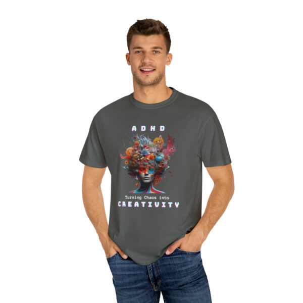 ADHD Shirt Adult adhd made by an ADHDer Comfort Color 1717 shirt adhd Shirt creative mind tee adhd organization Mental Health Tee - Image 3