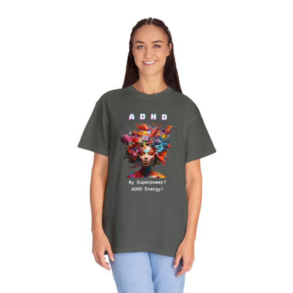 ADHD Shirt Adult adhd made by an ADHDer Comfort Color 1717 shirt adhd Shirt creative mind tee adhd organization Mental Health Tee - Image 4