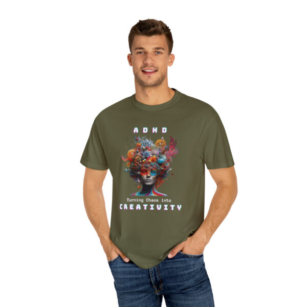 ADHD Shirt Adult adhd made by an ADHDer Comfort Color 1717 shirt adhd Shirt creative mind tee adhd organization Mental Health Tee - Image 7