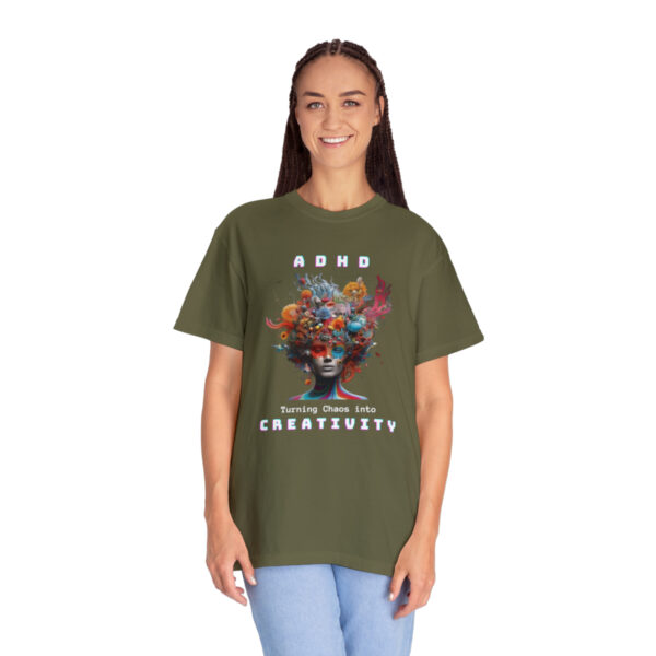 ADHD Shirt Adult adhd made by an ADHDer Comfort Color 1717 shirt adhd Shirt creative mind tee adhd organization Mental Health Tee - Image 8
