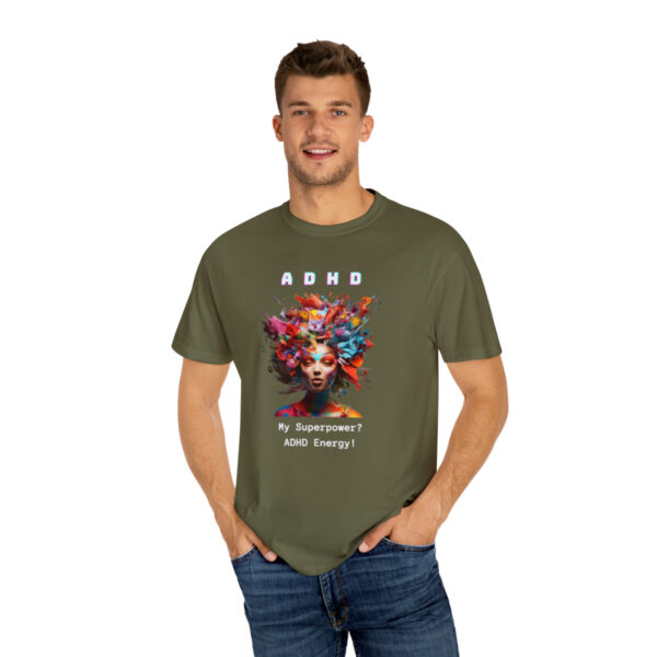 ADHD Shirt Adult adhd made by an ADHDer Comfort Color 1717 shirt adhd Shirt creative mind tee adhd organization Mental Health Tee - Image 7