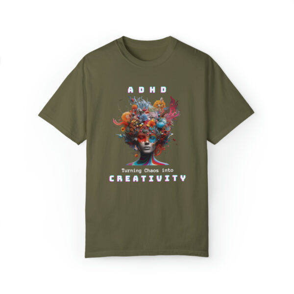 ADHD Shirt Adult adhd made by an ADHDer Comfort Color 1717 shirt adhd Shirt creative mind tee adhd organization Mental Health Tee - Image 5