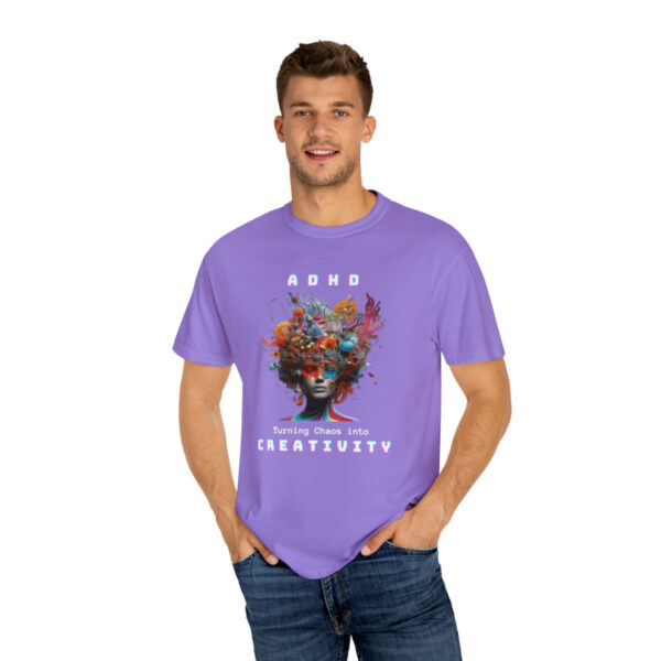 ADHD Shirt Adult adhd made by an ADHDer Comfort Color 1717 shirt adhd Shirt creative mind tee adhd organization Mental Health Tee - Image 27