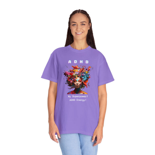 ADHD Shirt Adult adhd made by an ADHDer Comfort Color 1717 shirt adhd Shirt creative mind tee adhd organization Mental Health Tee - Image 28