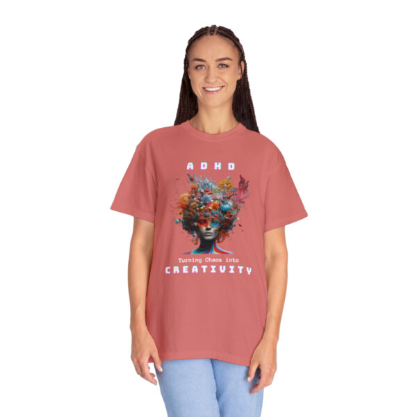ADHD Shirt Adult adhd made by an ADHDer Comfort Color 1717 shirt adhd Shirt creative mind tee adhd organization Mental Health Tee - Image 44
