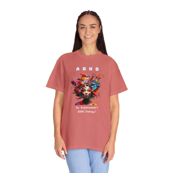 ADHD Shirt Adult adhd made by an ADHDer Comfort Color 1717 shirt adhd Shirt creative mind tee adhd organization Mental Health Tee - Image 44