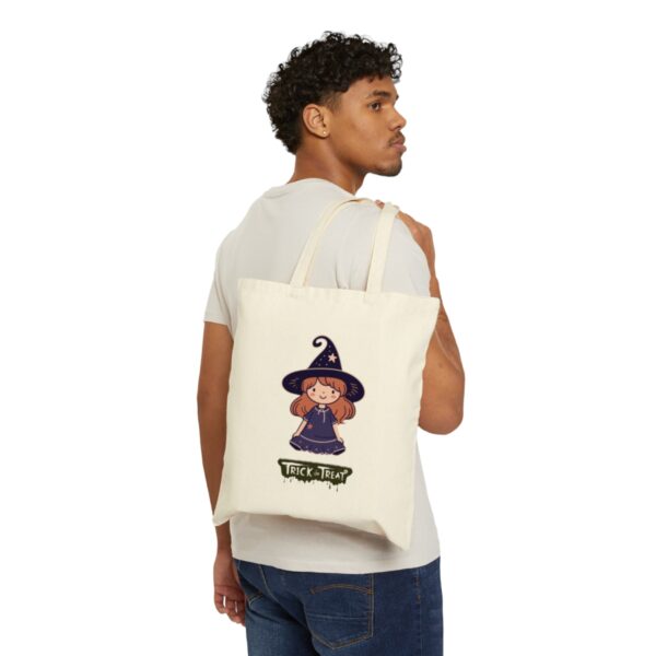 Spooky tote bag, Witch tote bag, Witch Bag, Halloween Bag, Halloween Decor, Spooky Season, Trick or treat, Trick or Treat Goodie gift Bags - Image 3