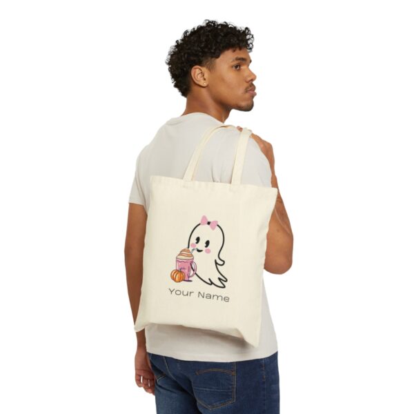 Spooky tote bag, Ghost tote bag, Ghost Bag, Halloween Bag, Halloween Decor, Spooky Season, Trick or treat, Trick or Treat Goodie gift Bags - Image 3