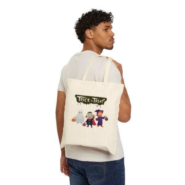 Trick or Treat  Tote Bag, Spooky tote bag, Halloween Bag, Halloween Decor, Spooky Season, Trick or treat, Trick or Treat Goodie gift Bags - Image 3