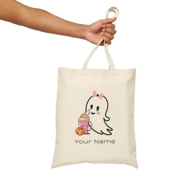 Spooky tote bag, Ghost tote bag, Ghost Bag, Halloween Bag, Halloween Decor, Spooky Season, Trick or treat, Trick or Treat Goodie gift Bags - Image 5