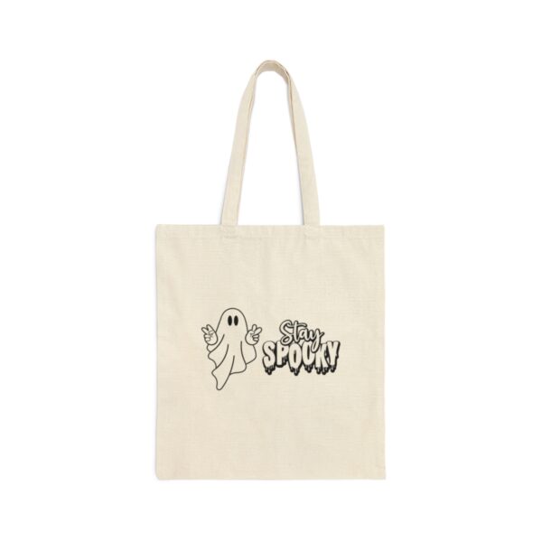 Spooky tote bag, Ghost tote bag, Ghost Bag, Halloween Bag, Boho Tote Bag, Gift for her, Halloween Decor, Spooky Season, Trick or treat - Image 2