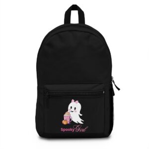 Cute backpack fashion backpack spooky girl women kids sports traveling school college university laptop halloween best friend bday gift bag