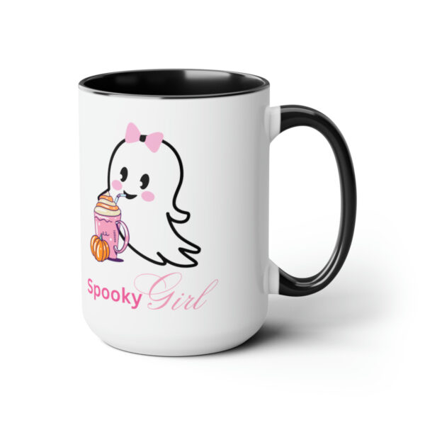Cute Ghost Halloween Mug Halloween Fall Coffee Mug Gift For Her Spooky Girl Mug Ghost Lover Mug Cute Spooky Ghost Pumpkin Two Tone Mugs 15oz - Image 7