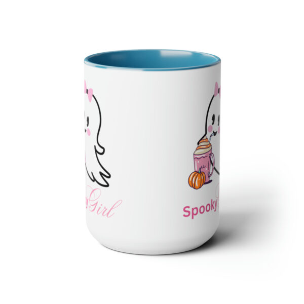 Cute Ghost Halloween Mug Halloween Fall Coffee Mug Gift For Her Spooky Girl Mug Ghost Lover Mug Cute Spooky Ghost Pumpkin Two Tone Mugs 15oz - Image 10