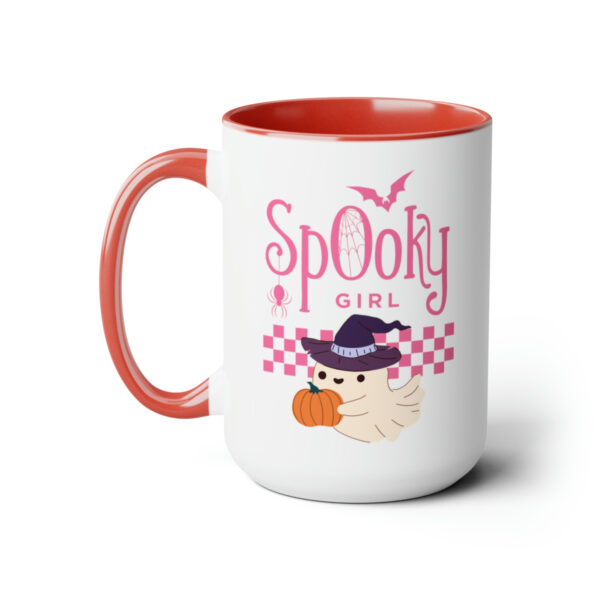 Inside view of Two-Tone Red Halloween Mug - Red Interior