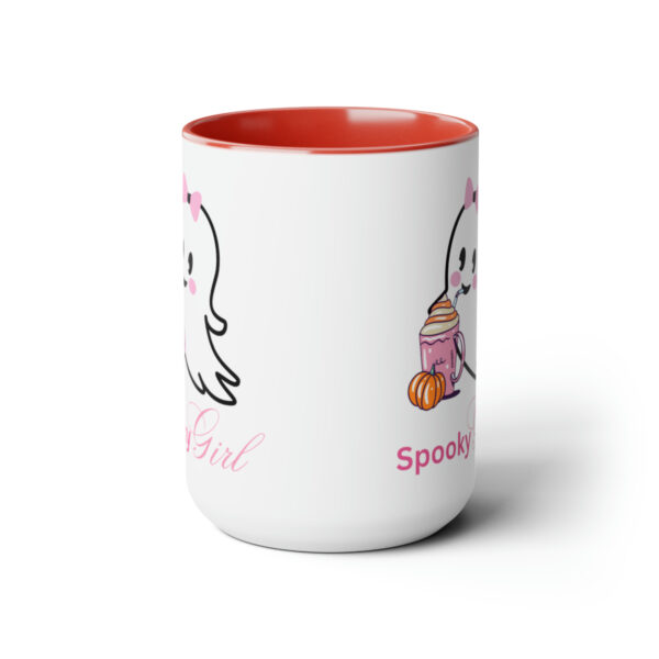 Cute Ghost Halloween Mug Halloween Fall Coffee Mug Gift For Her Spooky Girl Mug Ghost Lover Mug Cute Spooky Ghost Pumpkin Two Tone Mugs 15oz - Image 17