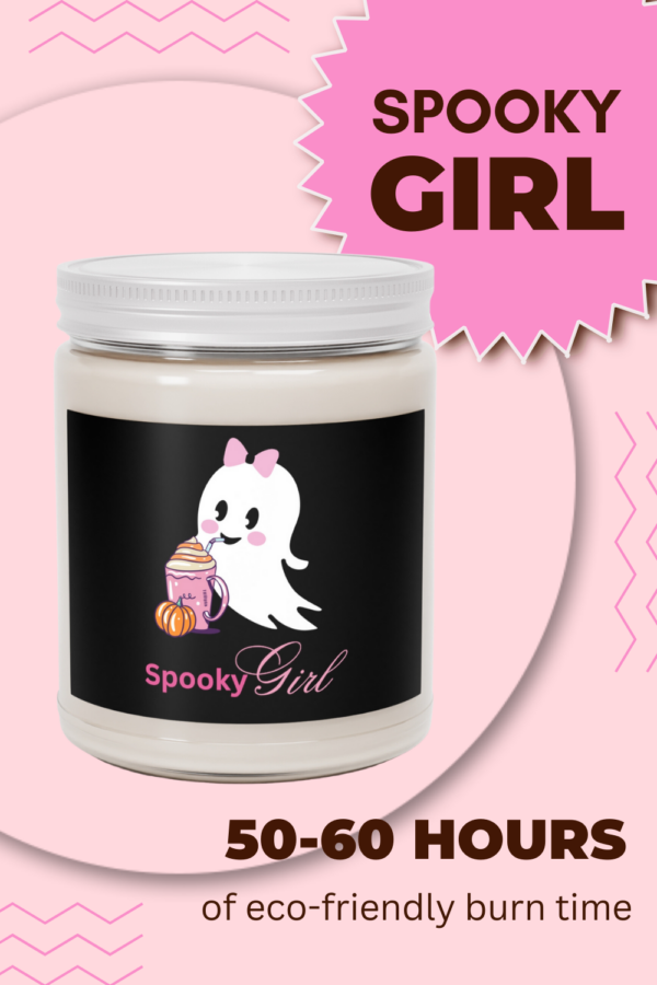 Alt Text: "Eco-Friendly Glow - 50-60 hours of clean and sustainable candle burn time.