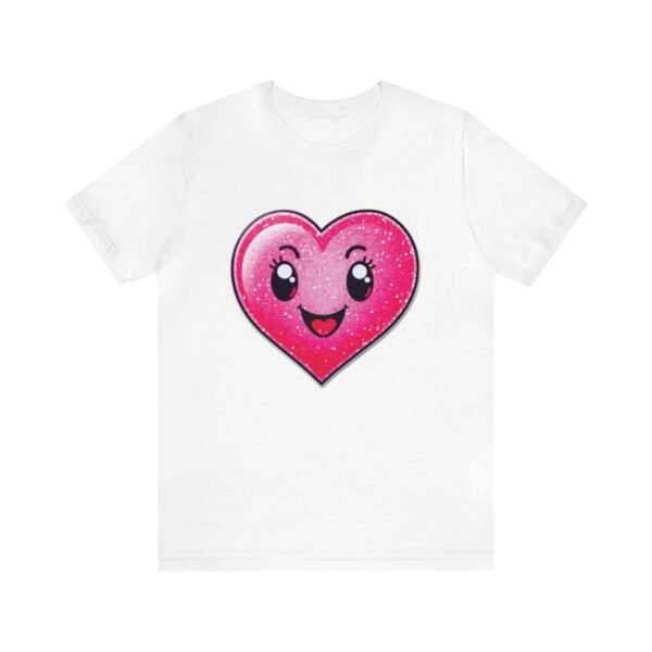 Hot Pink Heart Graphic Cheerful Love T-Shirt - Image 20