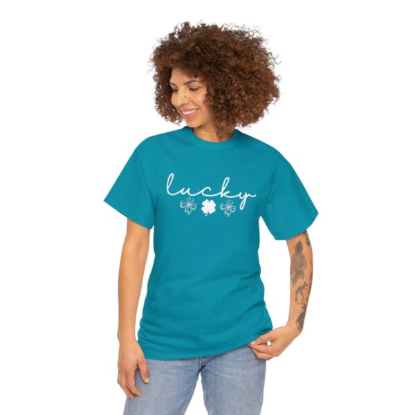 Lucky Shamrock T-Shirt, Saint Patricks Day Four Leaf Clover Tee - Image 11