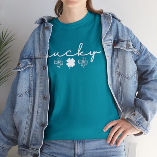 Lucky Shamrock T-Shirt, Saint Patricks Day Four Leaf Clover Tee - Image 16