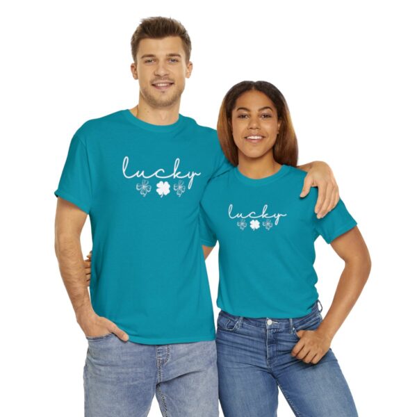 Lucky Shamrock T-Shirt, Saint Patricks Day Four Leaf Clover Tee - Image 12