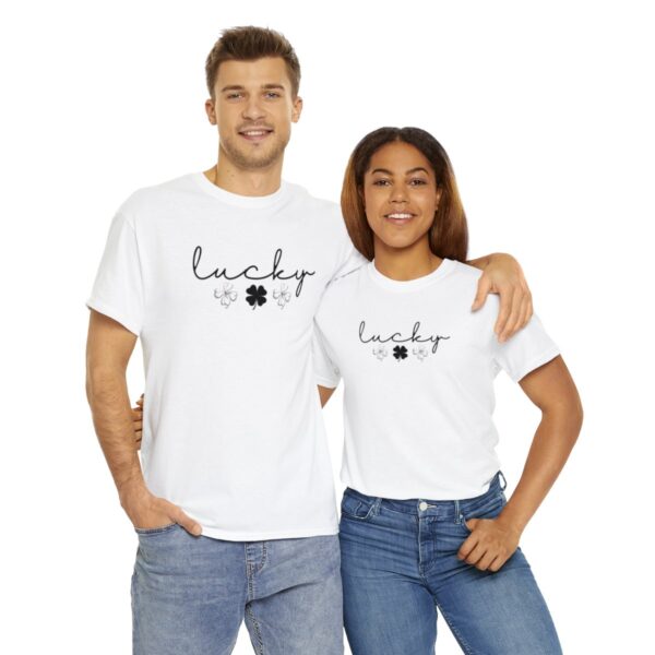 Lucky Shamrock T-Shirt, Saint Patricks Day Four Leaf Clover Tee - Image 7