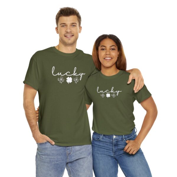 Lucky Shamrock T-Shirt, Saint Patricks Day Four Leaf Clover Tee - Image 19