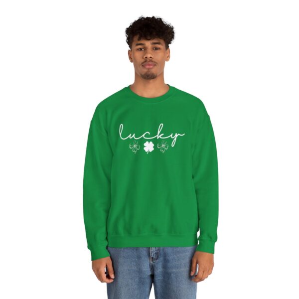 Lucky Clover St Patrick's Day Sweatshirt Lucky Four leaf Shamrock Saint Patrick's Day - Image 68