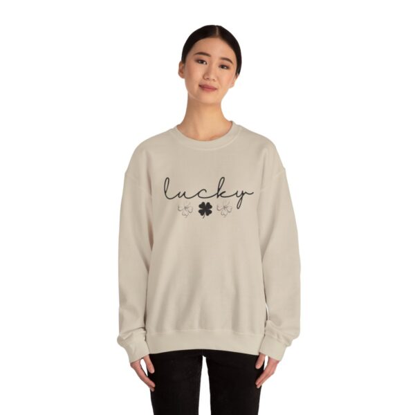 Lucky Clover St Patrick's Day Sweatshirt Lucky Four leaf Shamrock Saint Patrick's Day - Image 15