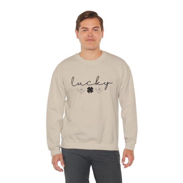 Lucky Clover St Patrick's Day Sweatshirt Lucky Four leaf Shamrock Saint Patrick's Day - Image 17