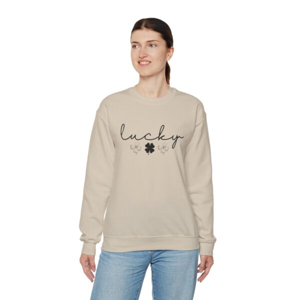 Lucky Clover St Patrick's Day Sweatshirt Lucky Four leaf Shamrock Saint Patrick's Day - Image 19