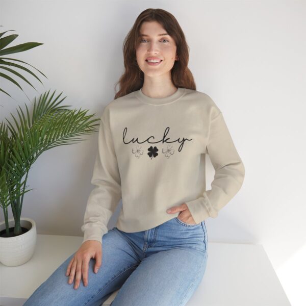 Lucky Clover St Patrick's Day Sweatshirt Lucky Four leaf Shamrock Saint Patrick's Day - Image 22