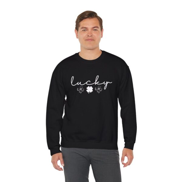 Lucky Clover St Patrick's Day Sweatshirt Lucky Four leaf Shamrock Saint Patrick's Day - Image 6
