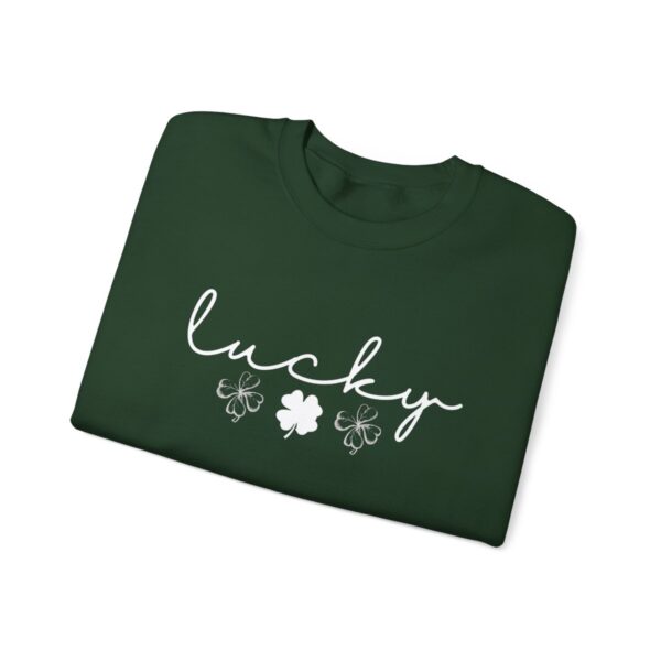 Lucky Clover St Patrick's Day Sweatshirt Lucky Four leaf Shamrock Saint Patrick's Day - Image 55