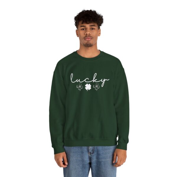 Lucky Clover St Patrick's Day Sweatshirt Lucky Four leaf Shamrock Saint Patrick's Day - Image 57
