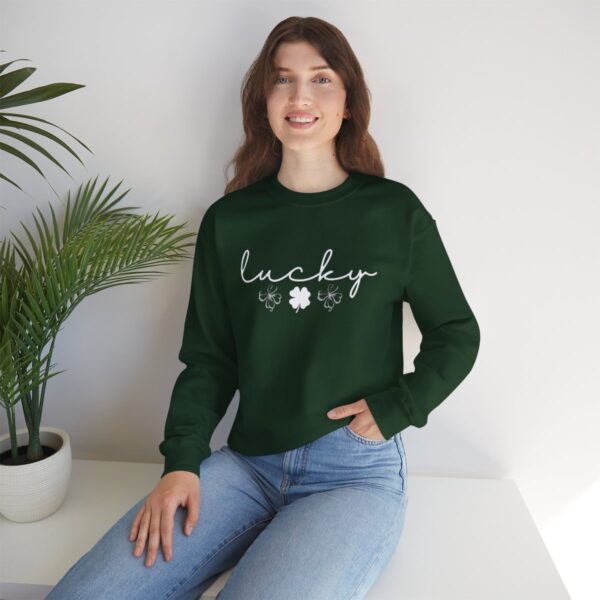 Lucky Clover St Patrick's Day Sweatshirt Lucky Four leaf Shamrock Saint Patrick's Day - Image 63