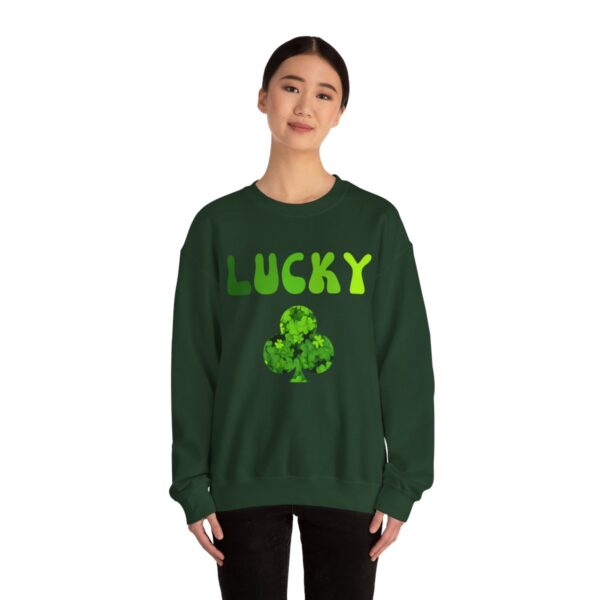 Lucky Clover Sweatshirt, Saint Patrick's Day Pullover - Image 4