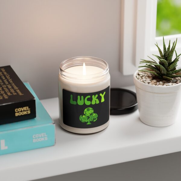 Saint Patrick's Day Shamrock Lucky Candle. 100% Natural Soy Wax Eco-friendly Candle - Image 15