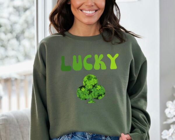 Lucky Clover Sweatshirt, Saint Patrick's Day Pullover - Image 31