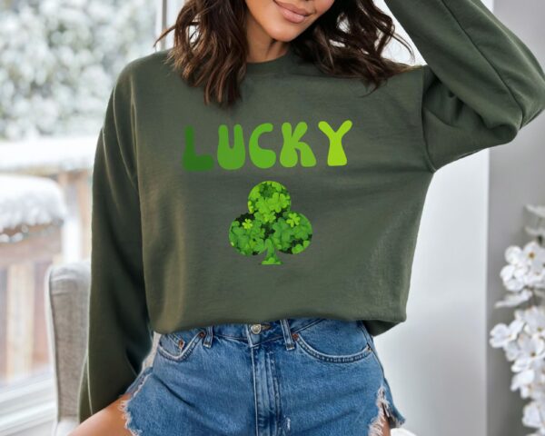 Lucky Clover Sweatshirt, Saint Patrick's Day Pullover - Image 30
