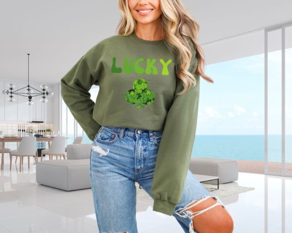 Lucky Clover Sweatshirt, Saint Patrick's Day Pullover - Image 28
