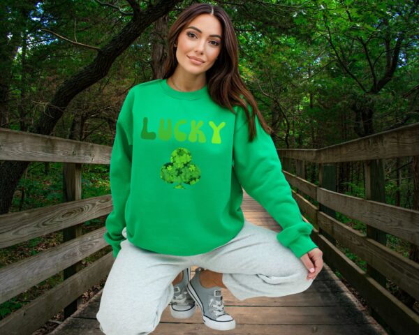 Lucky Clover Sweatshirt, Saint Patrick's Day Pullover - Image 24