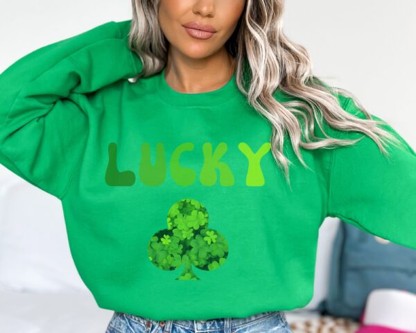 Lucky Clover Sweatshirt, Saint Patrick's Day Pullover - Image 23
