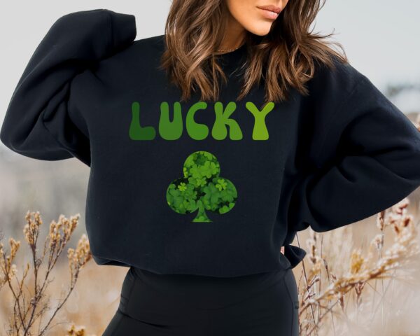 Lucky Clover Sweatshirt, Saint Patrick's Day Pullover