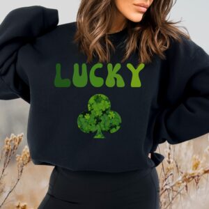 Lucky Clover Sweatshirt, Saint Patrick's Day Pullover