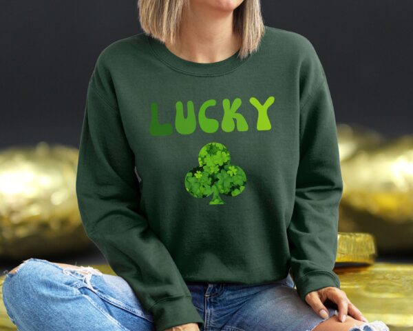 Lucky Clover Sweatshirt, Saint Patrick's Day Pullover - Image 35
