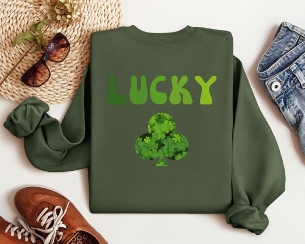 Lucky Clover Sweatshirt, Saint Patrick's Day Pullover - Image 34