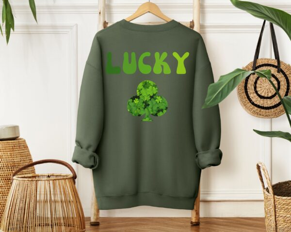 Lucky Clover Sweatshirt, Saint Patrick's Day Pullover - Image 33