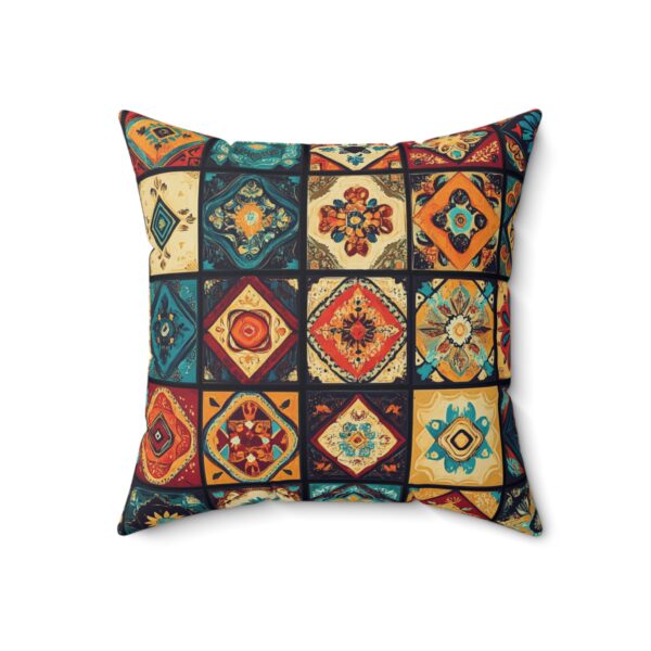 Vibrant Boho Pillow - Unique Handcrafted Design for Stunning Indoor Decor - Image 5